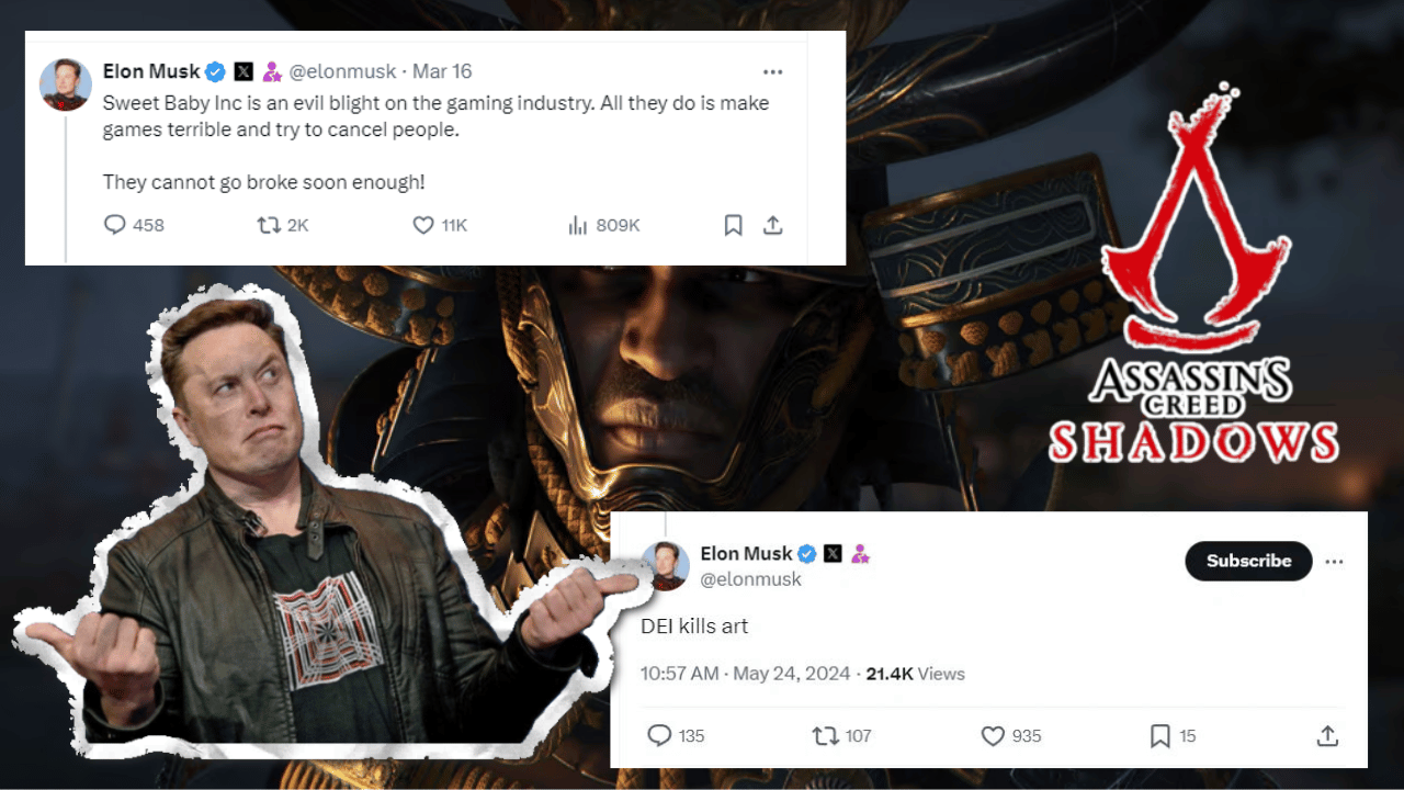 Assassin's Creed Shadow's Boss Isn't Happy With Elon's Comment